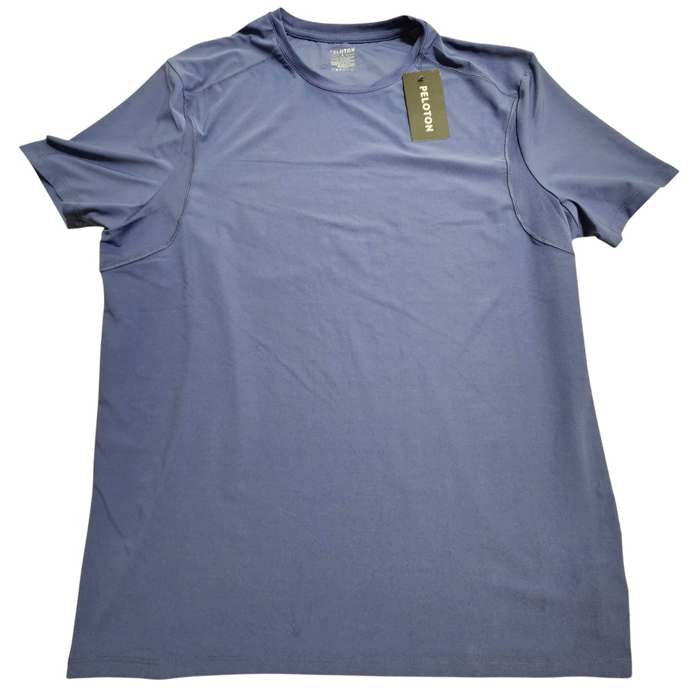 Peloton Essentials Jersey Tee Mens Small Blue Short Sleeve Athletic‎ MT00495-S